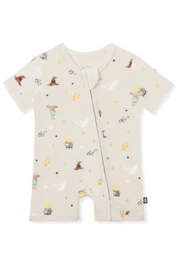 Zipper Shortall Romper in Starry Icon