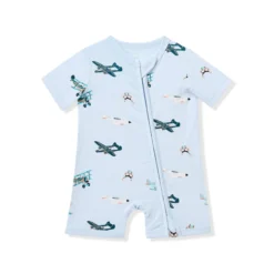 Zipper Shortall Romper in Take Off