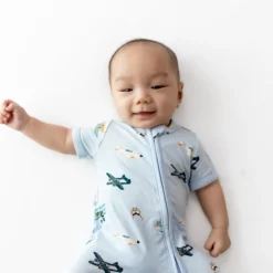 Zipper Shortall Romper in Take Off