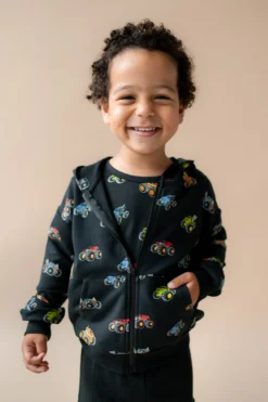 Zip-Up Hoodie in Monster Truck