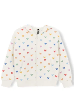 Zip-Up Hoodie in Pastel Mickey Mouse